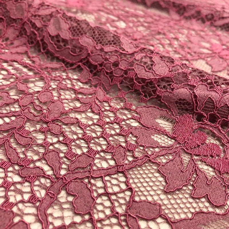 Dress Eyelash Placement Lace Fabric for Women's Wear Wholesale Supplie 14